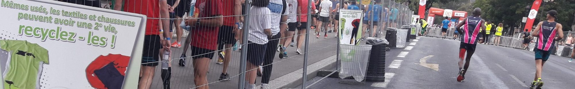 collecte textile marathon de paris par les Connexions