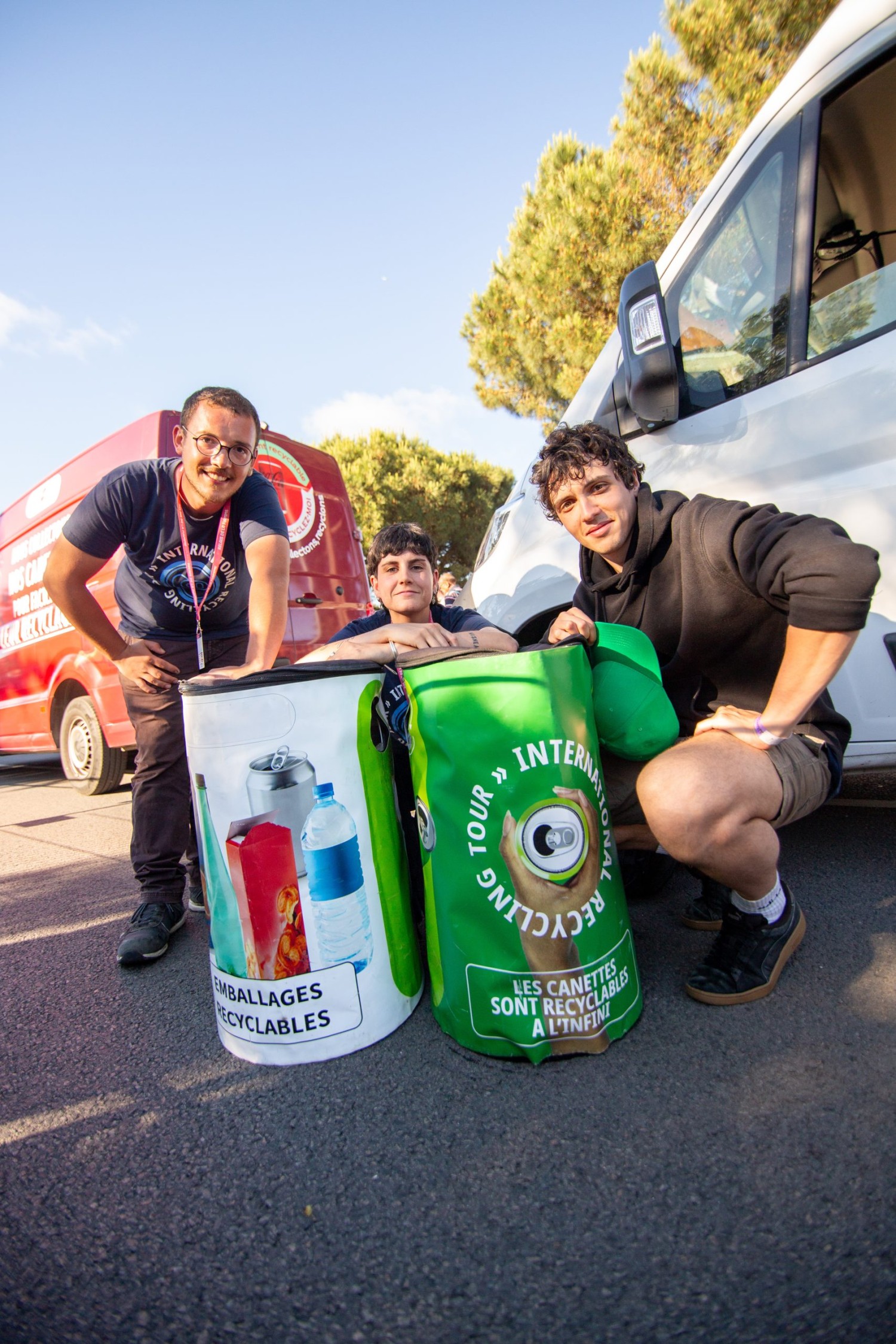 équipe collecte mobile cannettes Jeux Olympiques France 2024