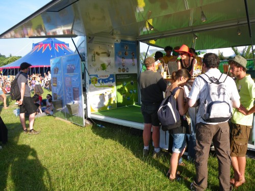 camion stand sensibilisation festival