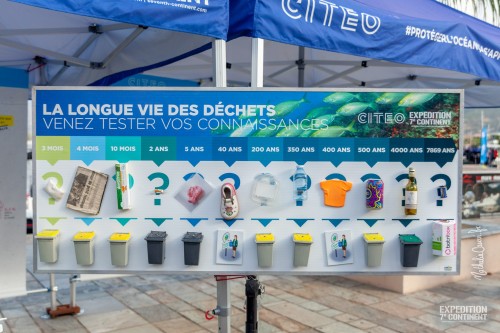 panneau jeu longue vie déchets connaissances